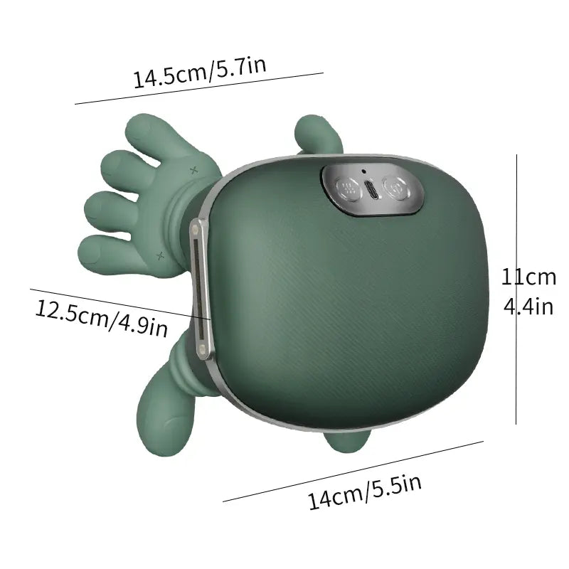 Upgraded Brushless Motor Neck Massager Electric Cervical Massager Bionic Handheating Wireless Portable 3D Kneading Massage for Pain Relief Deep Tissue，Leg Neck & Back Massager & Lightweight Gift
